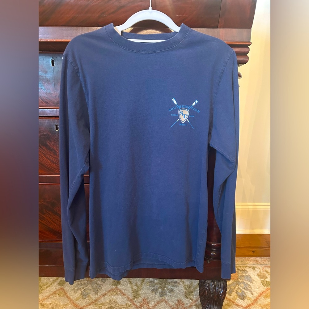 Southern Tide Navy Long Sleeve Shirt